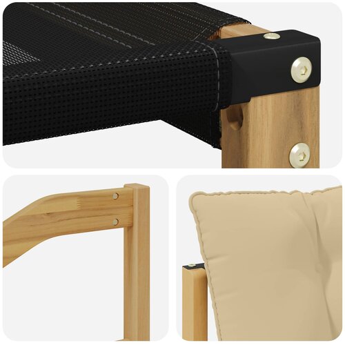 Set vanjskih sofa 7 kom. Bijela i bež Smeđa 245 x 126,5 x 73 cm Slike