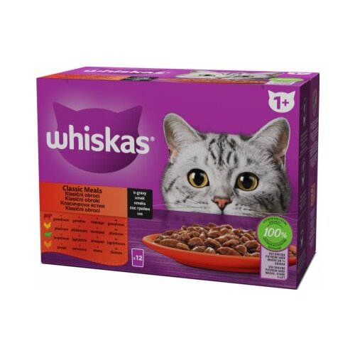 Whiskas hrana za mace izbor mesa 12X85G kesica Slike
