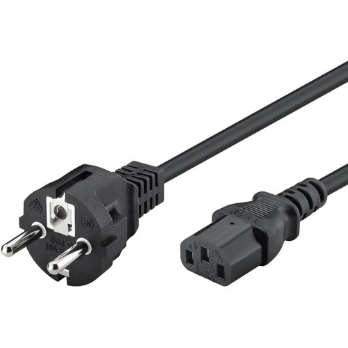 Optimus ac strujni kabel - eu (šuko) na C13, 1.5 m, crni Cene