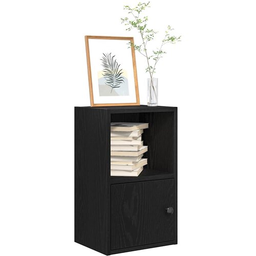 vidaXL Regal za knjige crni hrasta 31x24x52 cm od konstruiranog drva Cijene