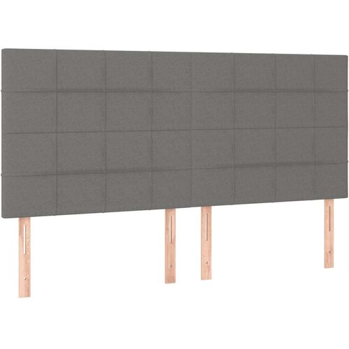  Kreveta s oprugama i madrac svjetlosivi 160x200cm tkanina Slike