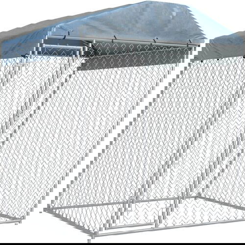  Vanjski kavez za pse s nadstre&amp;scaron;nicom 193x193x225 cm Slike