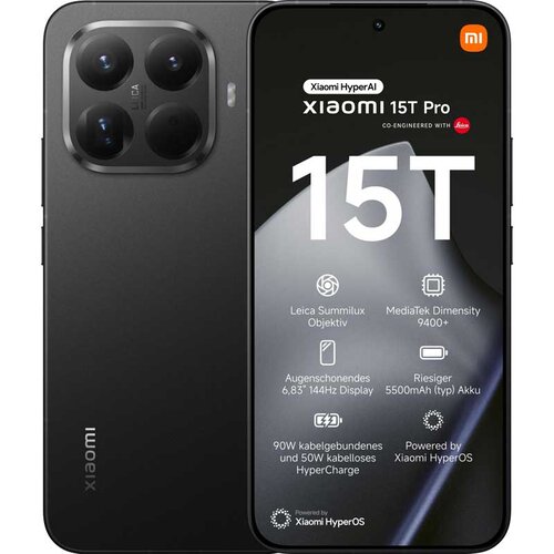 Xiaomi smartphone 15T pro 12GB/256GB crna Slike