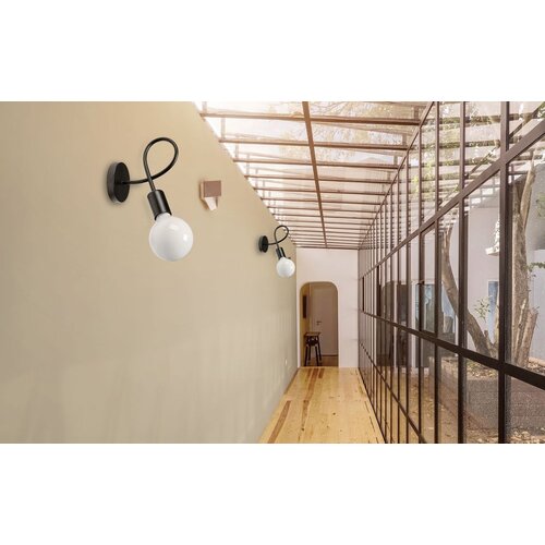 Toolight Zidna svjetiljka metalnA LOFT RAJ Crna 392199 Slike