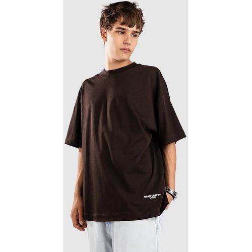 Carhartt WIP Chapter Script T-shirt tobacco / white Cene