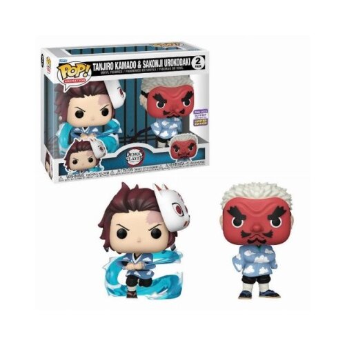 Funko POP figurice Demon Slayer Kimetsu no Yaiba: Tanjiro Kamado i Sakonji Urokodaki Cene