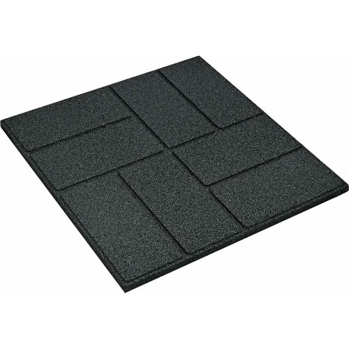  Kamen za hodanje 6 pcs Crna 40,5 x 40,5 x 2 cm Guma Slike