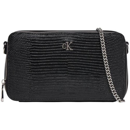 Calvin Klein Jeans Torbe za čez ramo LZRD EMBSSD LTHR MN LV04F1071G Črna Slike