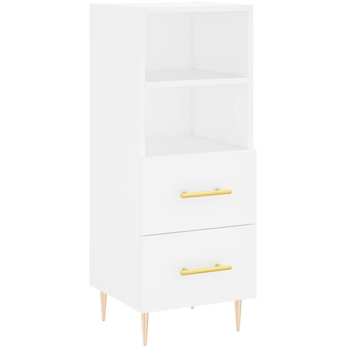 Maison Chic Komoda - Predalnik bela 34,5x34x90 cm inženirski les, (21716529) Cene