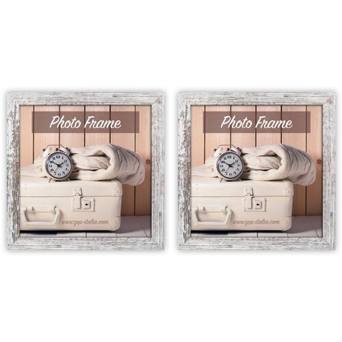 Zep 2x1 Nelson6 wei&amp;szlig;/braun 15x15 holz bilderrahmen V21156 Slike