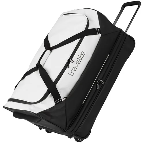 Travelite Basics Wheeled Duffle Exp. Potovalna torba Bela