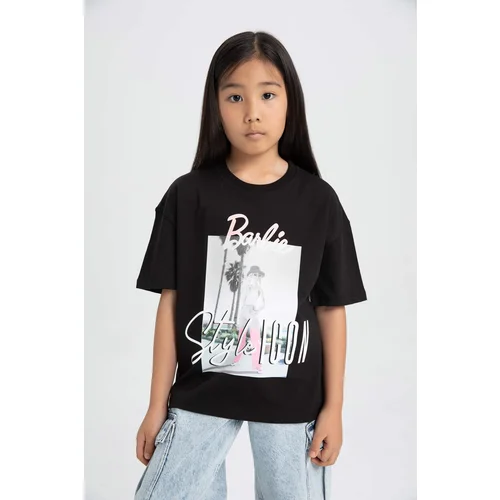 Defacto Girl Barbie Relax Fit Crew Neck Short Sleeve T-Shirt