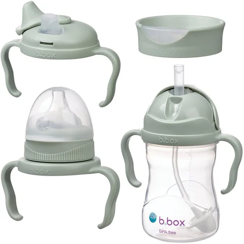 b.box Baby Bottle 4 in 1 steklenička za otroke 4 v 1 Sage 240 ml