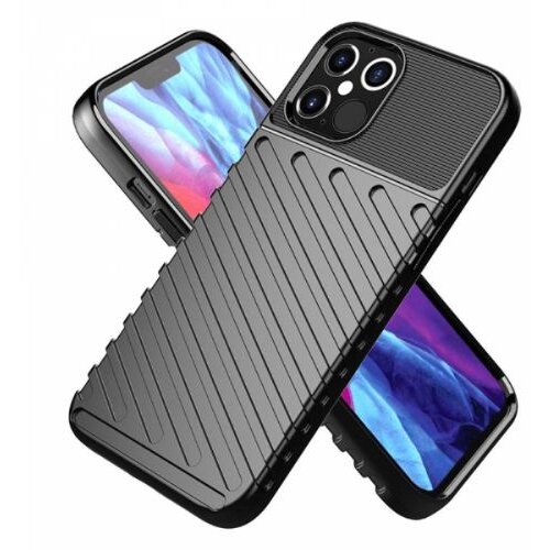 Nillkin silikonski ovitek tunder armor za iphone 12 pro max - črn Slike