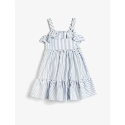 Koton Dress With Straps, Frill Lined Cotton Blend