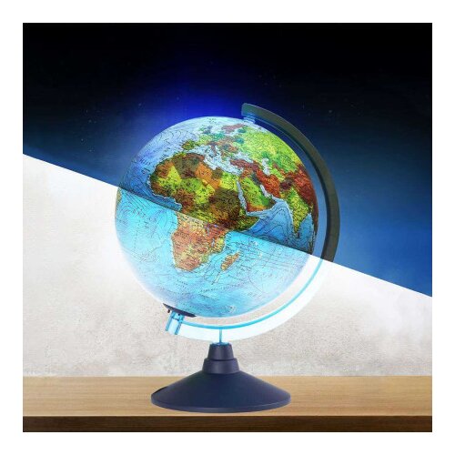 Alaysky, globus sa LED svetlom, engleski, dupla mapa, reljef, 32cm ( 100046 ) Slike