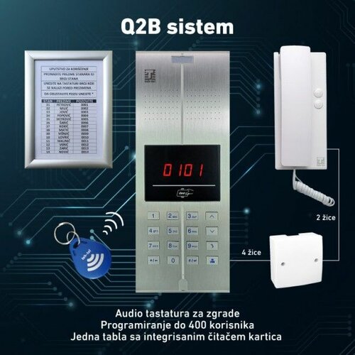 Interfonska spoljna jedinica Q2B audio interfon 880 Cene