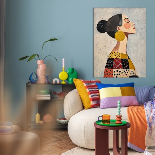 Styler Slika s ručno oslikanim elementima 70x100 cm Mae &amp;ndash; Slike
