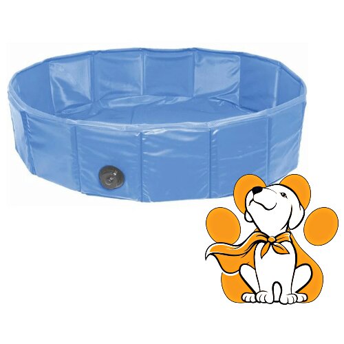 Flamingo Doggy Splash Pool 80x20cm, Bazen Za Pse, Plavi Cene