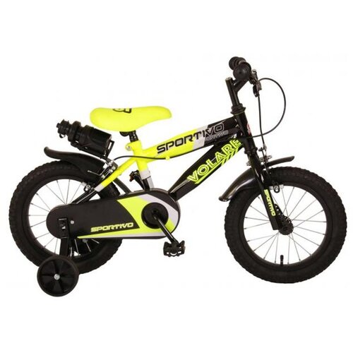  Dječji bicikl Volare Sportivo 14" s dvije ručne kočnice neon žuti Cijene