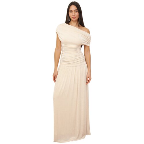 La Modeuse Dolge obleke 77813_P184505 Bež Cene