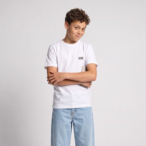 Jack &amp;amp; Jones Majice s kratkimi rokavi JJECOLTON TEE SS CREW NECK Bela Slike