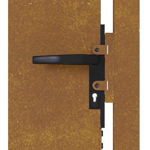  Vrtna vrata 100x100 cm Corten čelik Slike