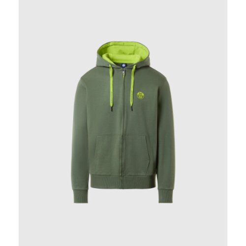 North Sails muška zip majica s kapuljačom, zelena Cene