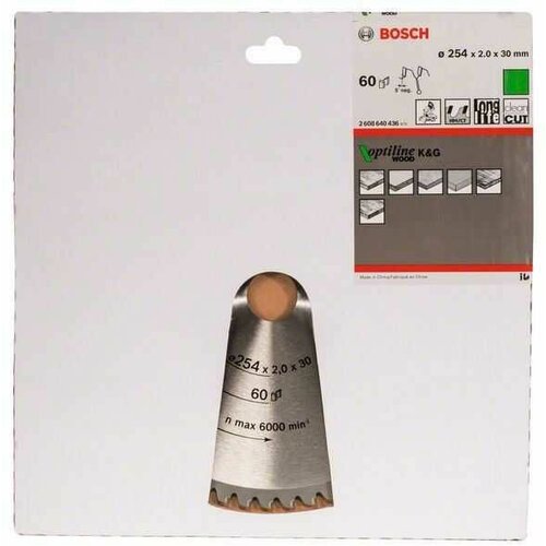 Bosch List kružne testere Optiline Wood 2608640436/ 254 x 30 x 2/0 mm/ 60 Cene