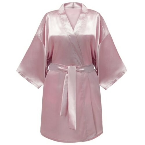 Glov satenski kimono bademantil - roze Cene