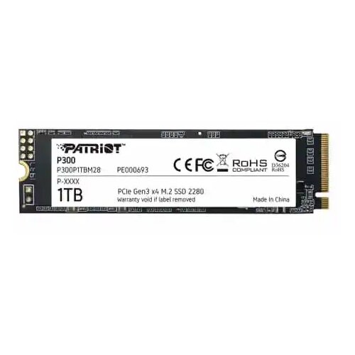 SSD M.2 NVMe 1TB Patriot P300 2100MBs/1650MBs P300P1TBM28 Cene