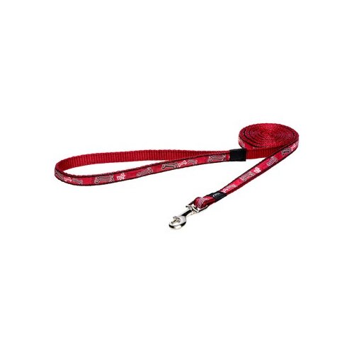 Rogz jellybean klasičan povodac za pse bone, 1800/11mm, crveni Cene