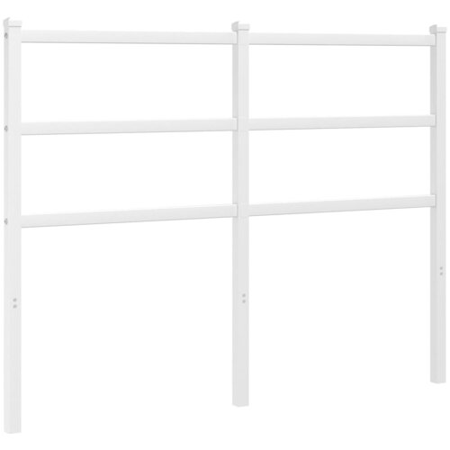 Maison Chic kovinsko posteljno vzglavje - vzglavna omarica - nočna omarica belo 120 cm, (21704489) Slike