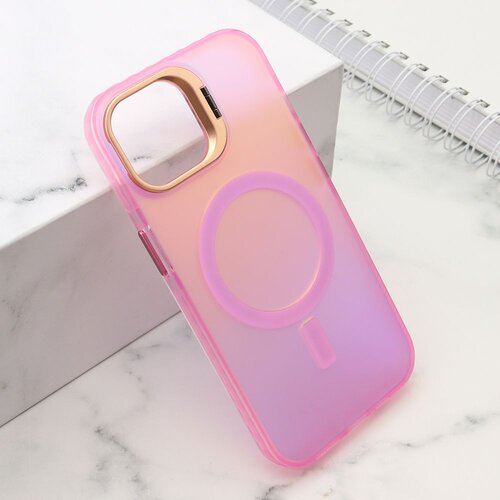 Maska shine magsafe za iphone 15/ roza Slike