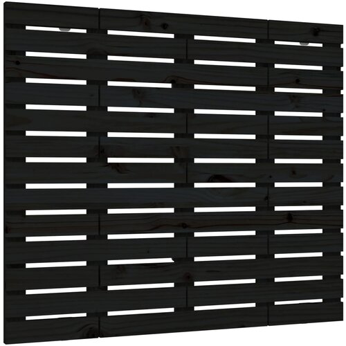 Maison Chic stensko posteljno vzglavje - vzglavna omarica - nočna omarica črno 126x3x91,5 cm trdna borovina, (21706677) Cene