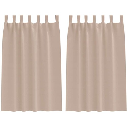  Zavjese za blackout s prstenovima 2 kom. Sivosmeđa 175 x 140 cm Slike