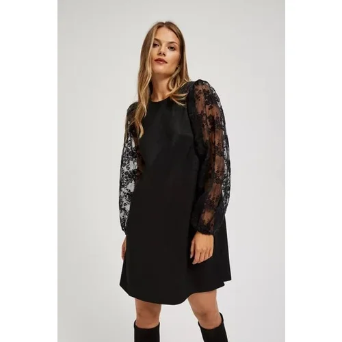 Moodo Dress with openwork sleeves