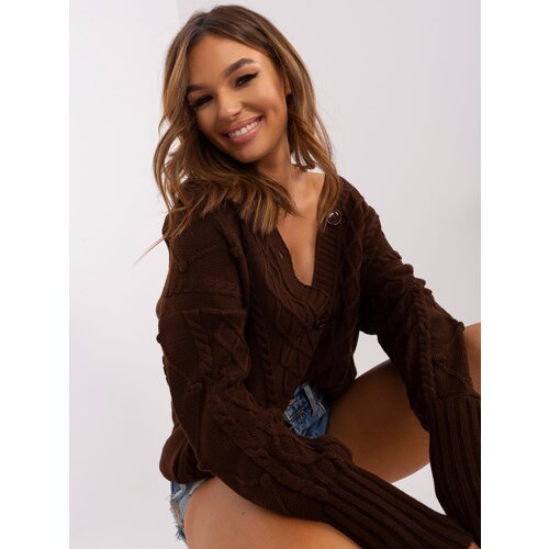 BADU Sweater-BA-SW-8005.00P-dark brown Cene