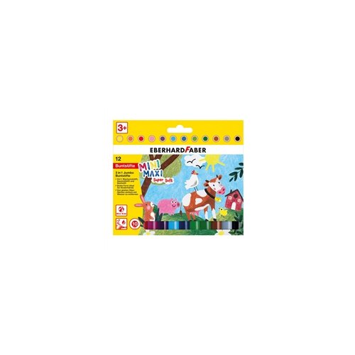 Faber-Castell Bojice Eberhard Faber Mini Maxi 3u1, 12 komada Cijene