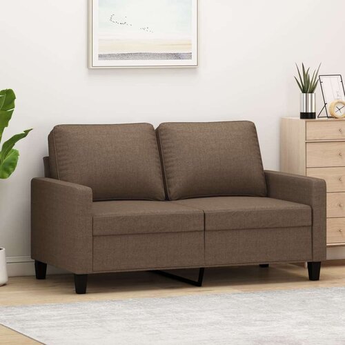  Kavč dvosed rjav 120 cm blago, (20922984) Cene