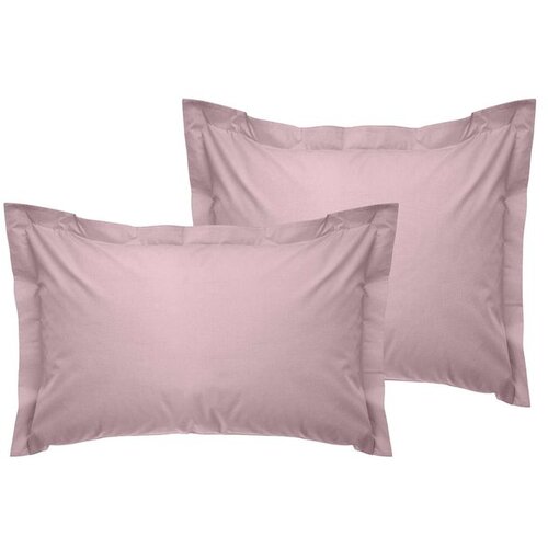  De Light Pink Light Pink Oxford Satin Pillowcase Set (2 Pieces) (EU) (IT) Cene