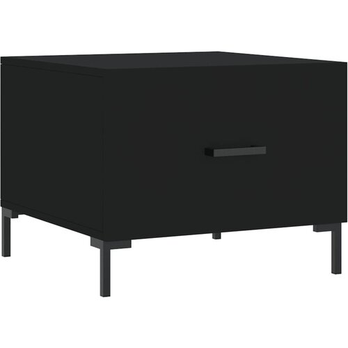 Maison Chic Klubska mizica - kavna mizica - Nizka mizica črna 50x50x40 cm inženirski les, (21754430) Slike