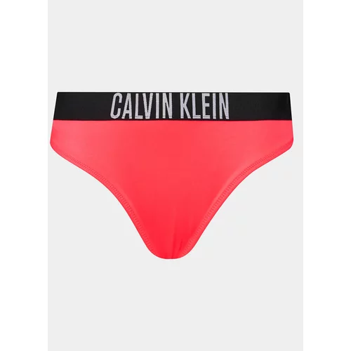 Calvin Klein Swimwear Spodnji del bikini KW0KW02509 Rdeča