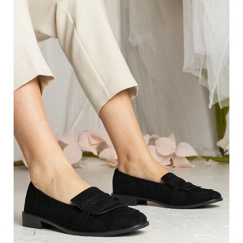 D/CEO UR/CEO Black classic women's moccasins in eco-suede Laiza Cene