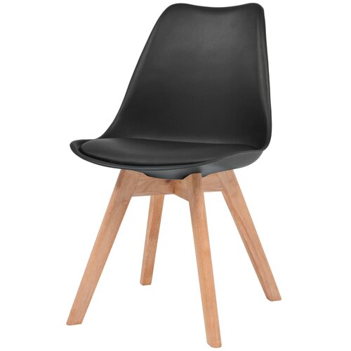 Maison Chic Jedilni stoli - Vzorci stoli 6 kosov črna plastika A1105, (22031742) Slike