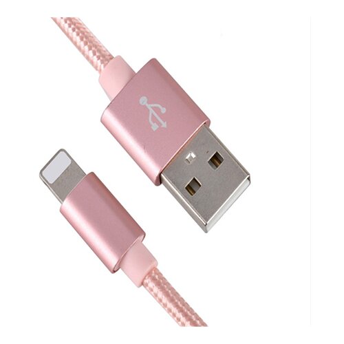 X Wave USB-A na Lightning kabl 2 m, 3 A, roze-zlatni Slike