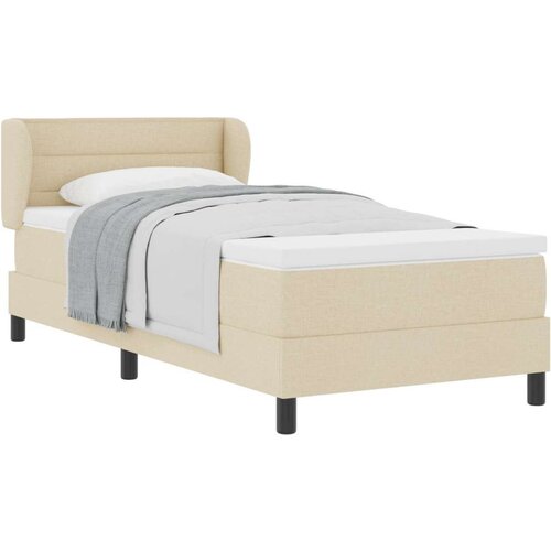  Krevet s Madracem Krem Platno 100 x 200 cm Krevetna Madrac Slike