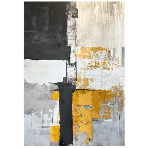 Styler Slika z ročno naslikanimi elementi 70x100 cm Jade &amp;ndash; Slike