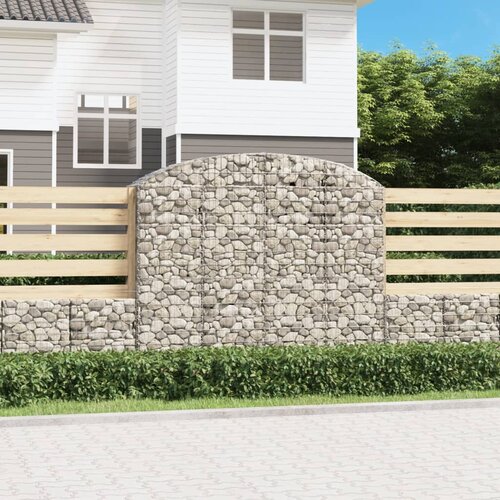  Gabionska ko&amp;scaron;ara s lukom 200x50x160/180 cm pocinčano željezo Slike