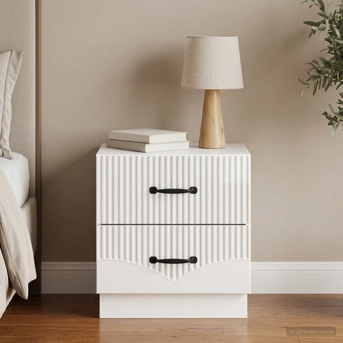  Noćni ormar s ladicama Bijela visokog sjaja 43 x 34,5 x 44,5 cm Cijene